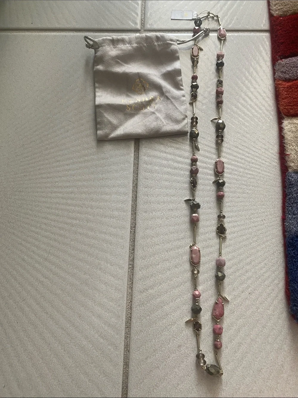 NWT Kendra Scott Ruth Long Statement necklace